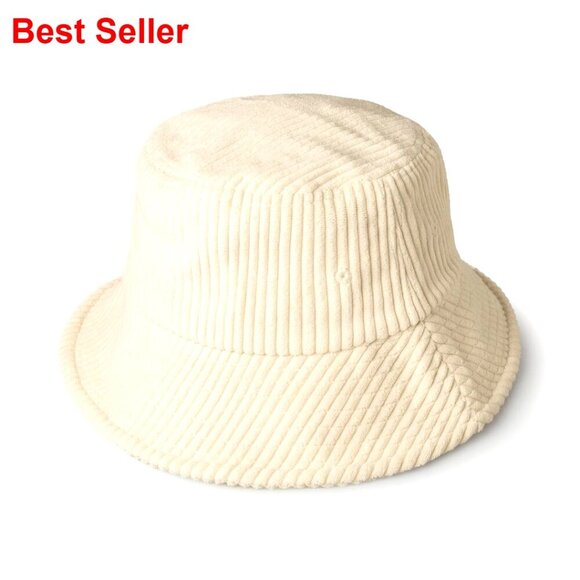Corduroy Bucket Hat Adjustable Lightweight Outdoor Sun Protection main image 4